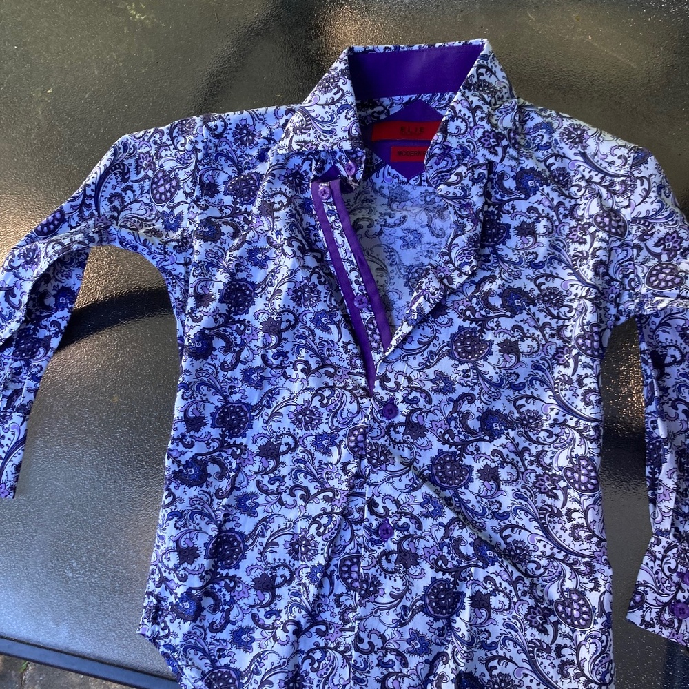 Purple Paisley Shirt
